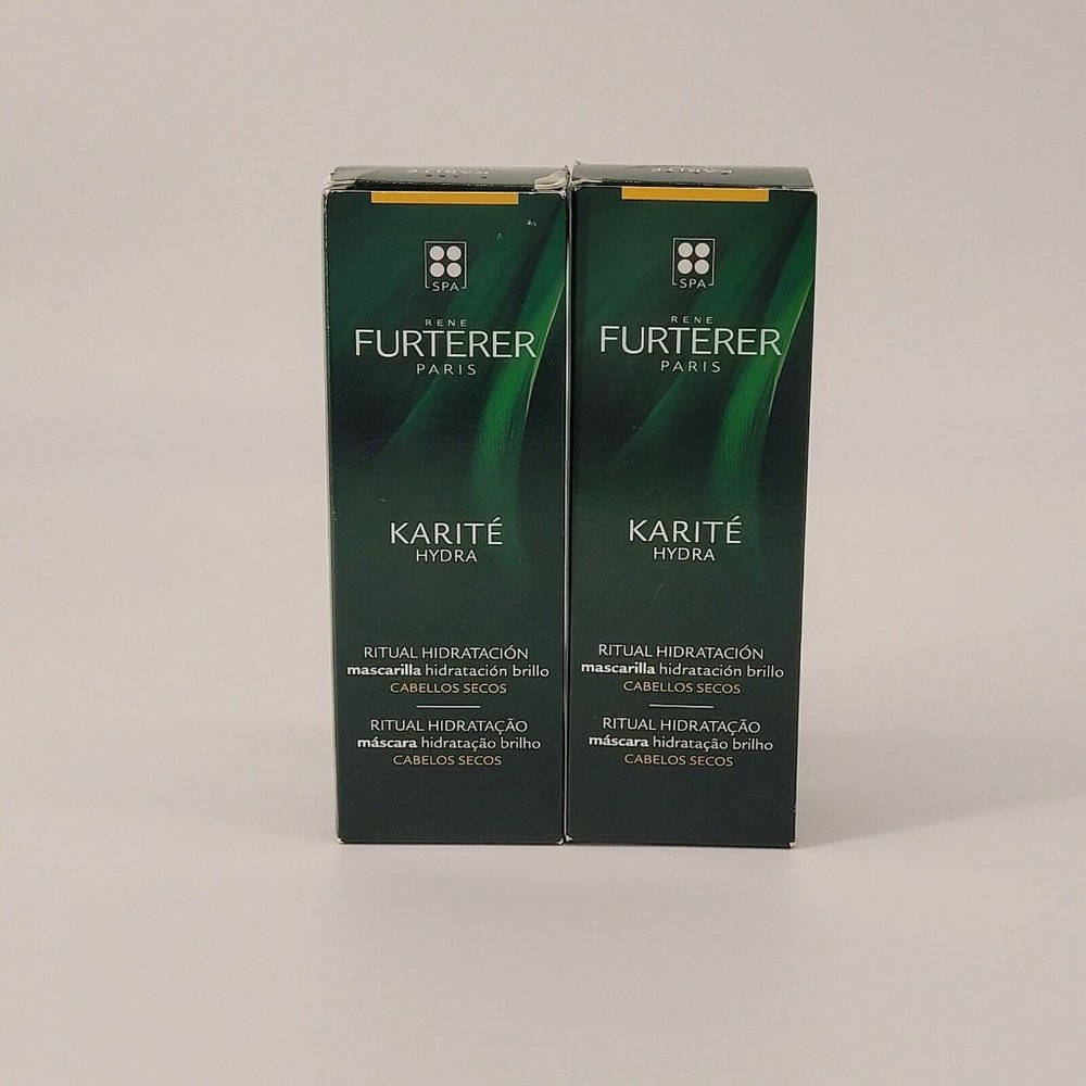 2× RENE FURTERER Karite Hydra Hydrating Ritual Shine Mask Dry Hair 3.4oz